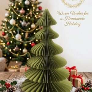 Wholesale Honeycomb Paper Christmas Tree Decoration | Foldable Paper Christmas Tree Manufacturer & Exporter | Eco-Friendly Holiday Decor