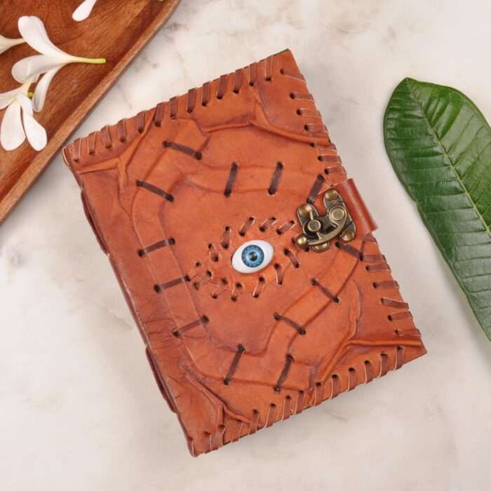 Hocus Pocus Blank spell leather journal, Antique Leather Handmade Journal , Gift for Her, Travel Notebook, Leather Sketch Spell Book