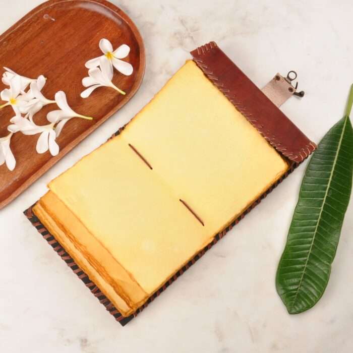 Hocus Pocus Blank spell leather journal, Antique Leather Handmade Journal , Gift for Her, Travel Notebook, Leather Sketch Spell Book - Image 6