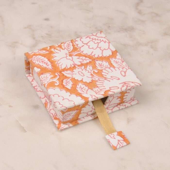 Elegant Fabric-Covered Slip Pad Storage Box