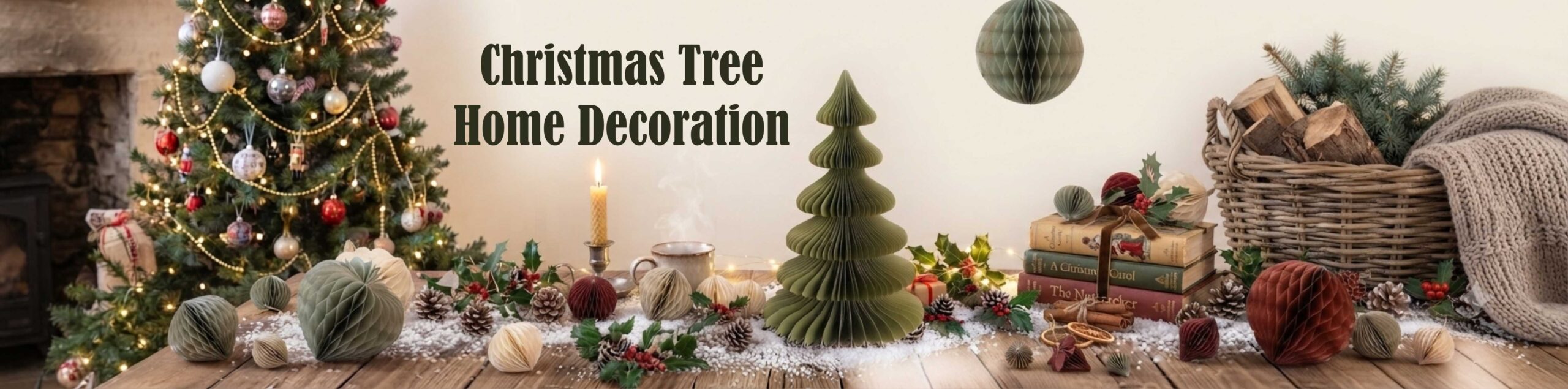 Honeycomb Christmas Ornaments – Decorative Paper Hanging Ornament