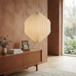 Origami Paper Pendant Light, Handmade Folded Paper Lamp, Modern Nordic Hanging Ceiling Light, Living Room Decor